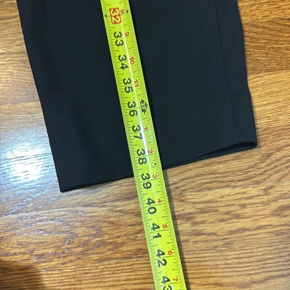 NWT Banana Republic HIGH-RISE BARREL ITALIAN WOOL PANT Black Minimalist Size 4 - Picture 6 of 8